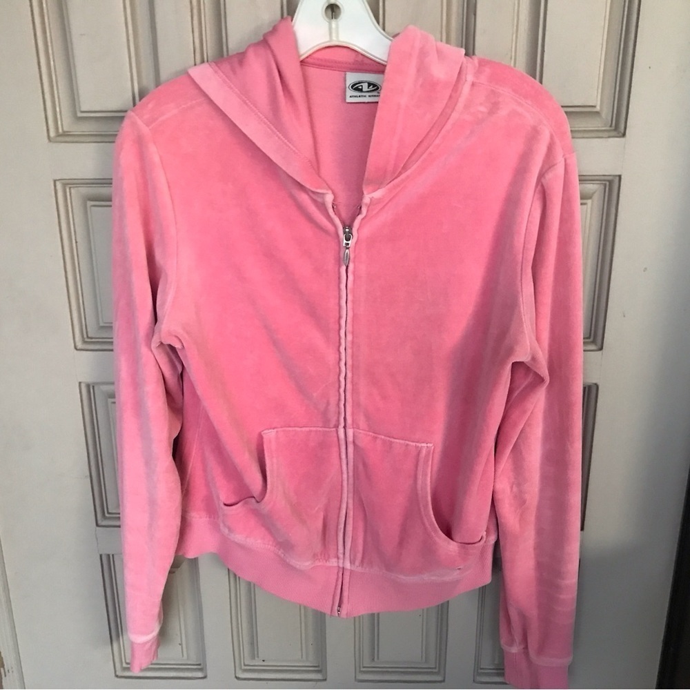 Athletic Works Hoodie Peachy Pink SzM Velour